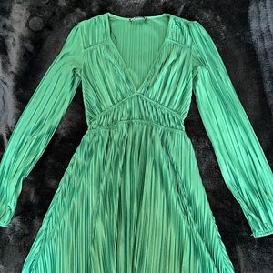 Green Zara dress